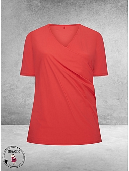 Plus Basics Wrap Top Saffraan